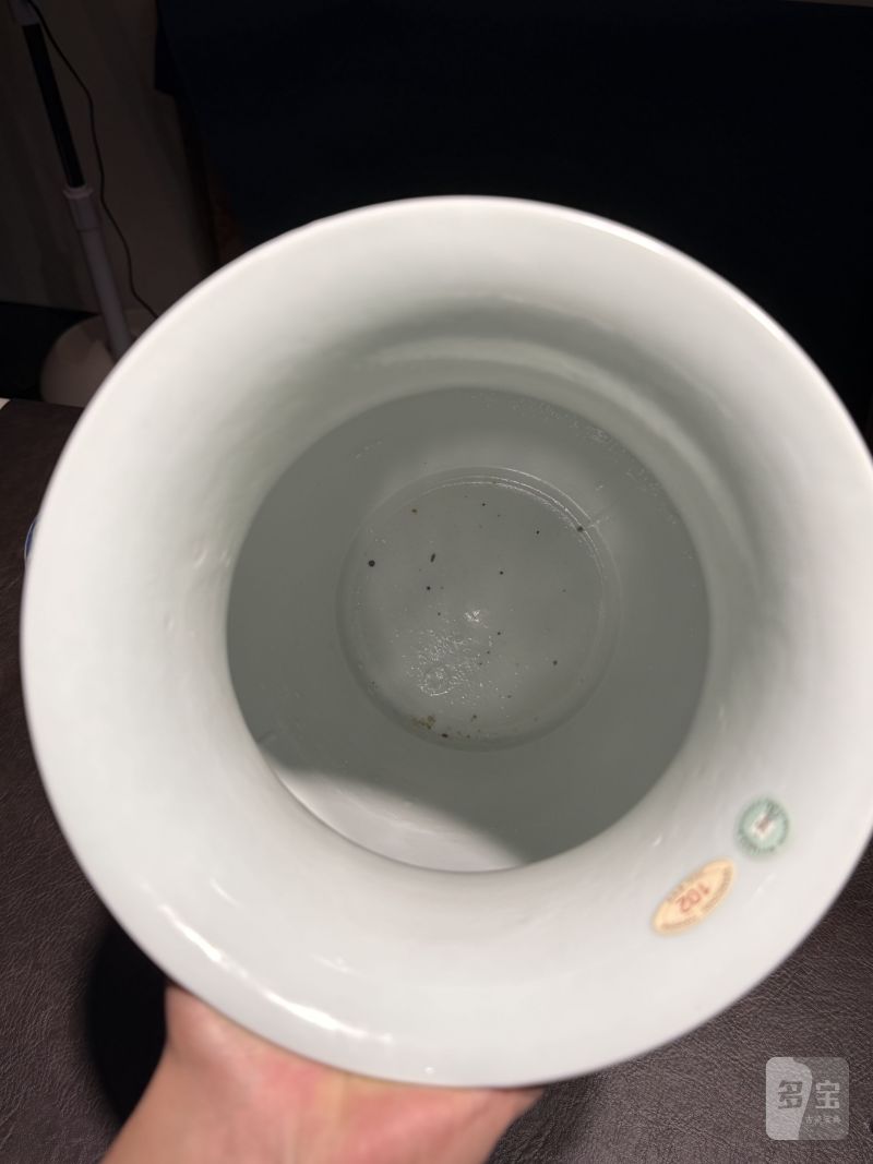 民国 青花缠枝莲纹象首铺首尊 - 图13